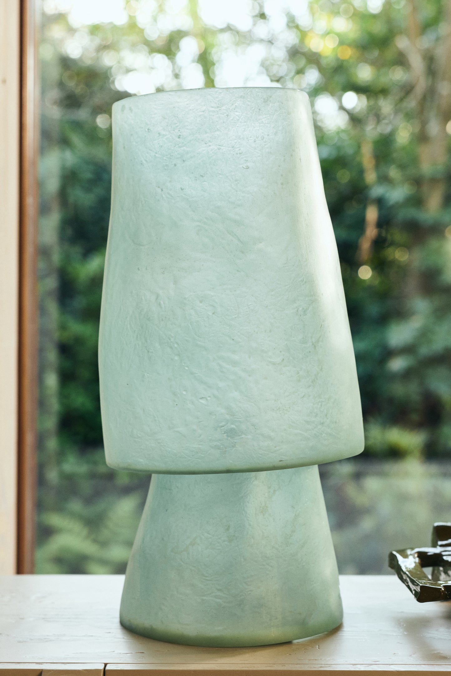 C-Création - Foza Table Lamp with Colored Glass and Retro Style - Orange
