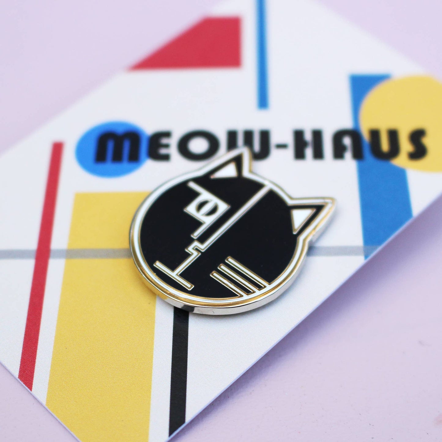 Meowhaus Cat Artist Emaille Pin