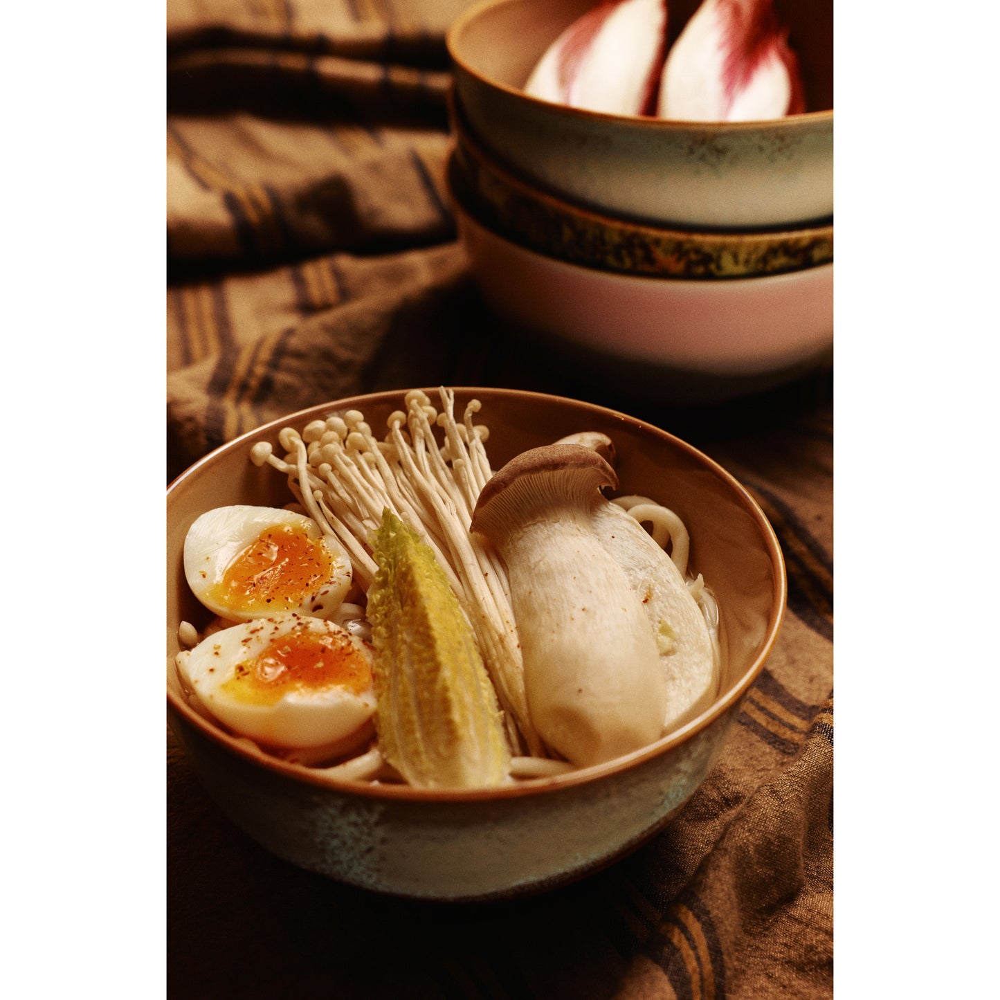 Hübsch© - AMARE SERVING PLATE/TRAY - Sand/Green (Set of 2)