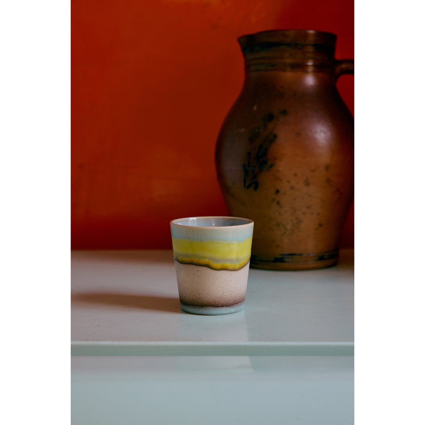 Hübsch© - AMARE SERVING PLATE/TRAY - Sand/Green (Set of 2)
