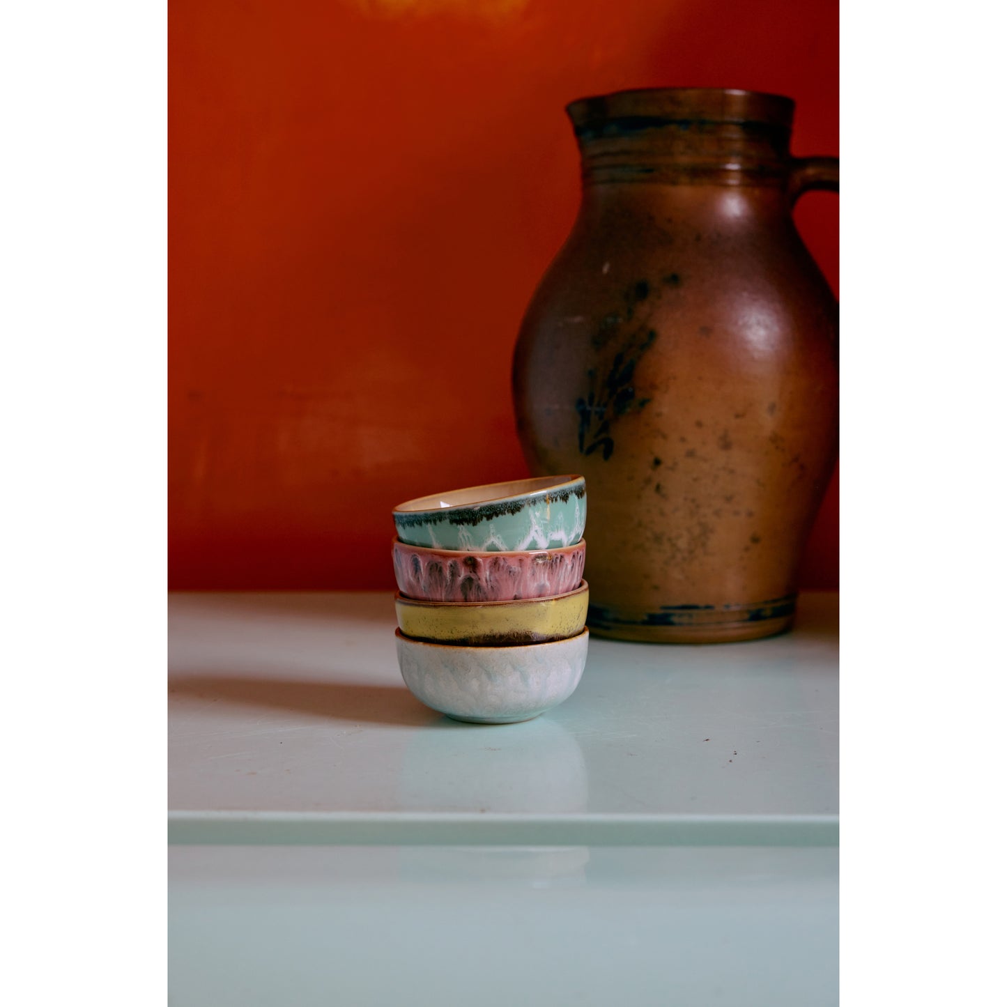 Hübsch© - AMARE SERVING PLATE/TRAY - Sand/Green (Set of 2)