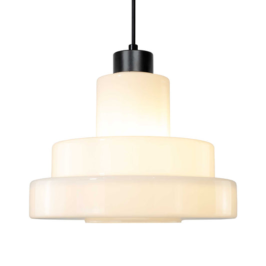 C-Création - FOZA - Pendelleuchte im Retro-Stil aus farbigem Glas - Weiß