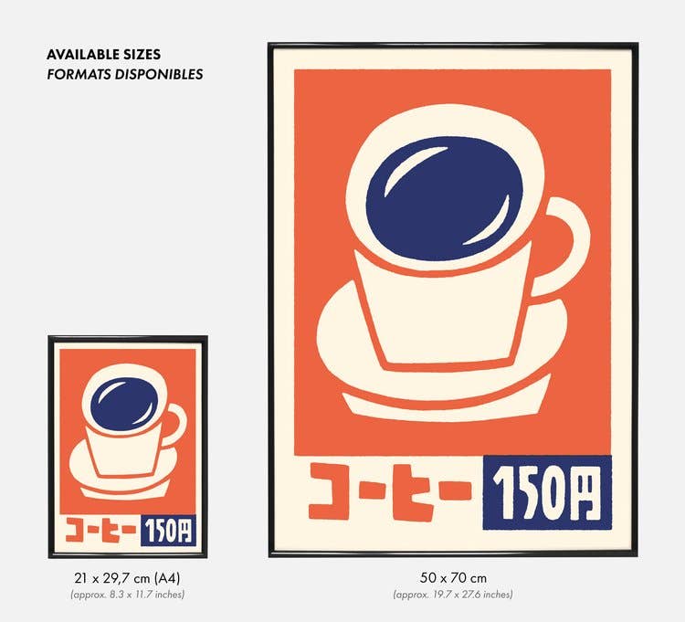Poster Yeaaah! Studio „Coffee" Format A4 oder 50x70 cm