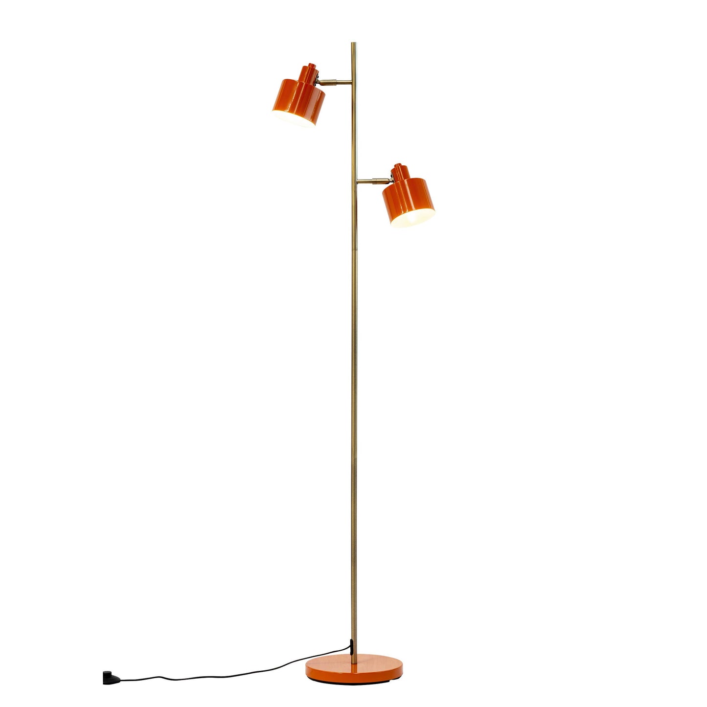 Dyberg Larsen Ocean Stehleuchte in Orange und Messing