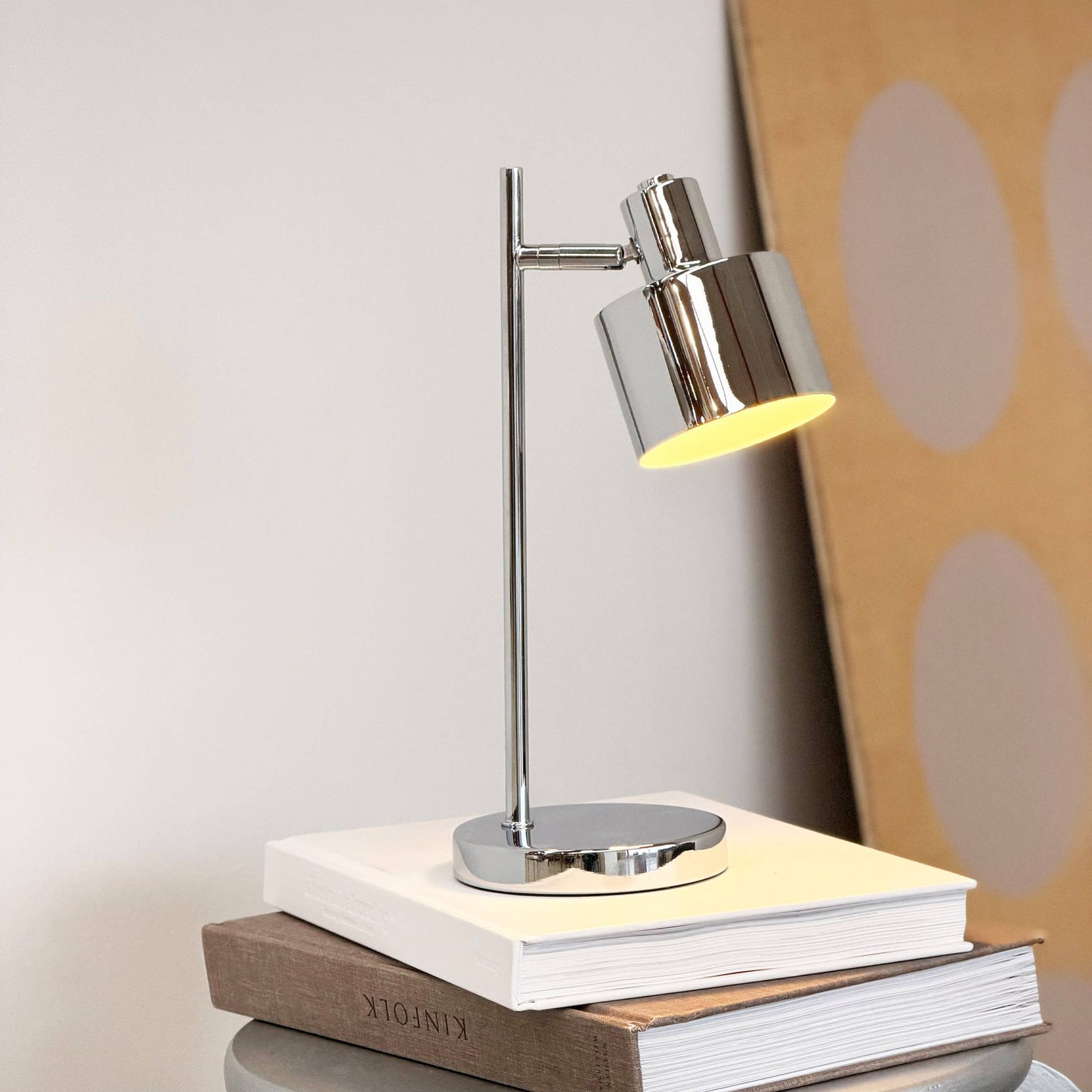 Ozean Mini-LED wiederaufladbare Tischlampe Chrom