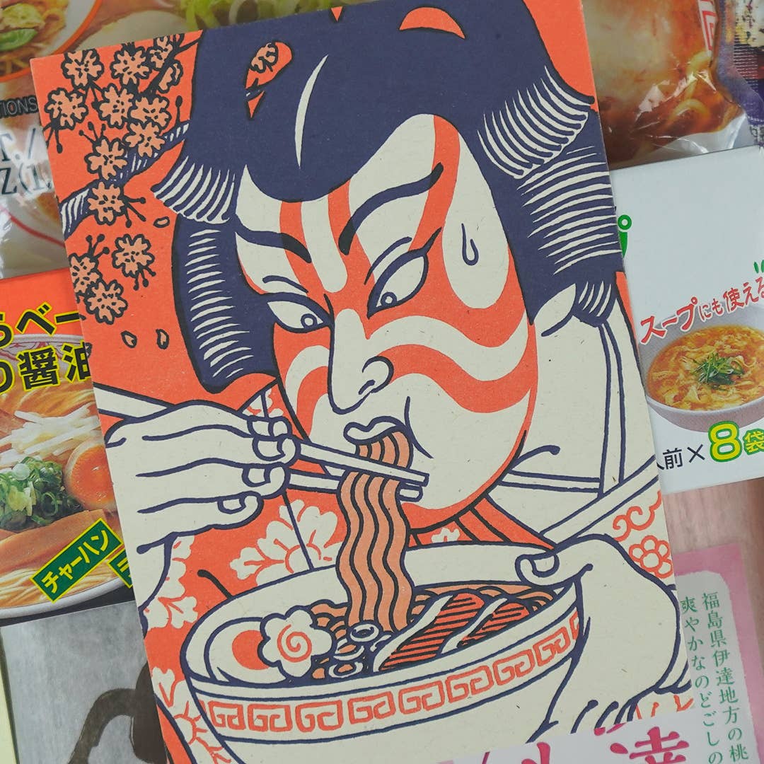 Postkarte Yeaaah! Studio „Kabuki Ramen“, Format A6