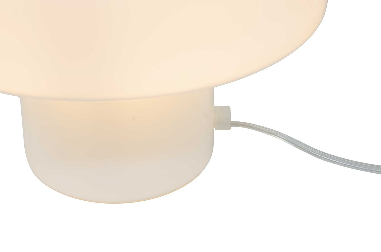 C-Création -Foza Tischlampe mit farbigem Glas und Retro-Stil - Blau