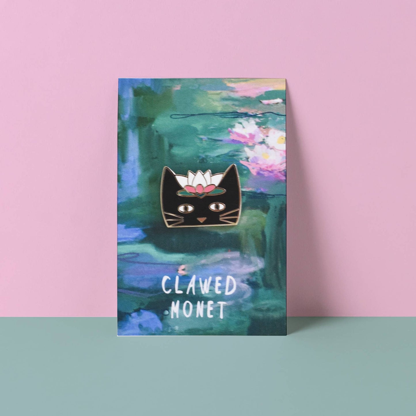 Clawed Monet Katzen-Pin für Künstler