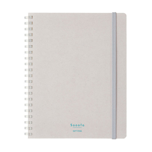 Kokuyo Eco Softring Soofa B6 Grey, liniert 4 mm