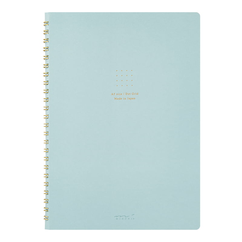 Midori Ring Notebook Color A5 Dot Grid Blue