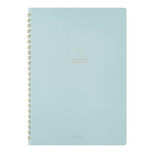 Midori Ring Notebook Color A5 Dot Grid Blue
