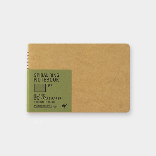 Traveller's Company - SPIRAL RING NOTEBOOK A5 SLIM - DW Kraft Paper (Kopie)