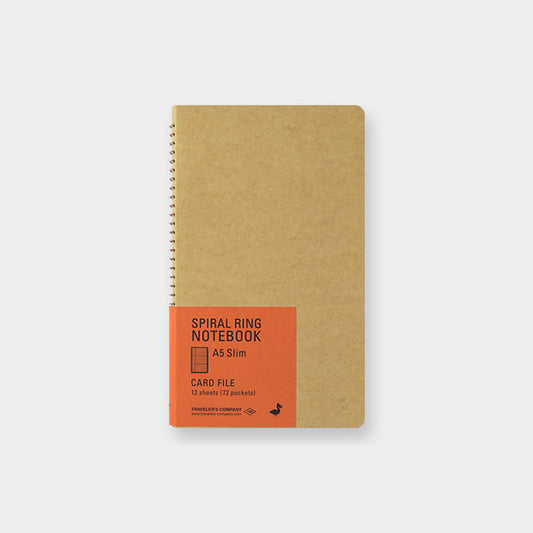 Traveller's Company - SPIRAL RING NOTEBOOK A5 -Card File