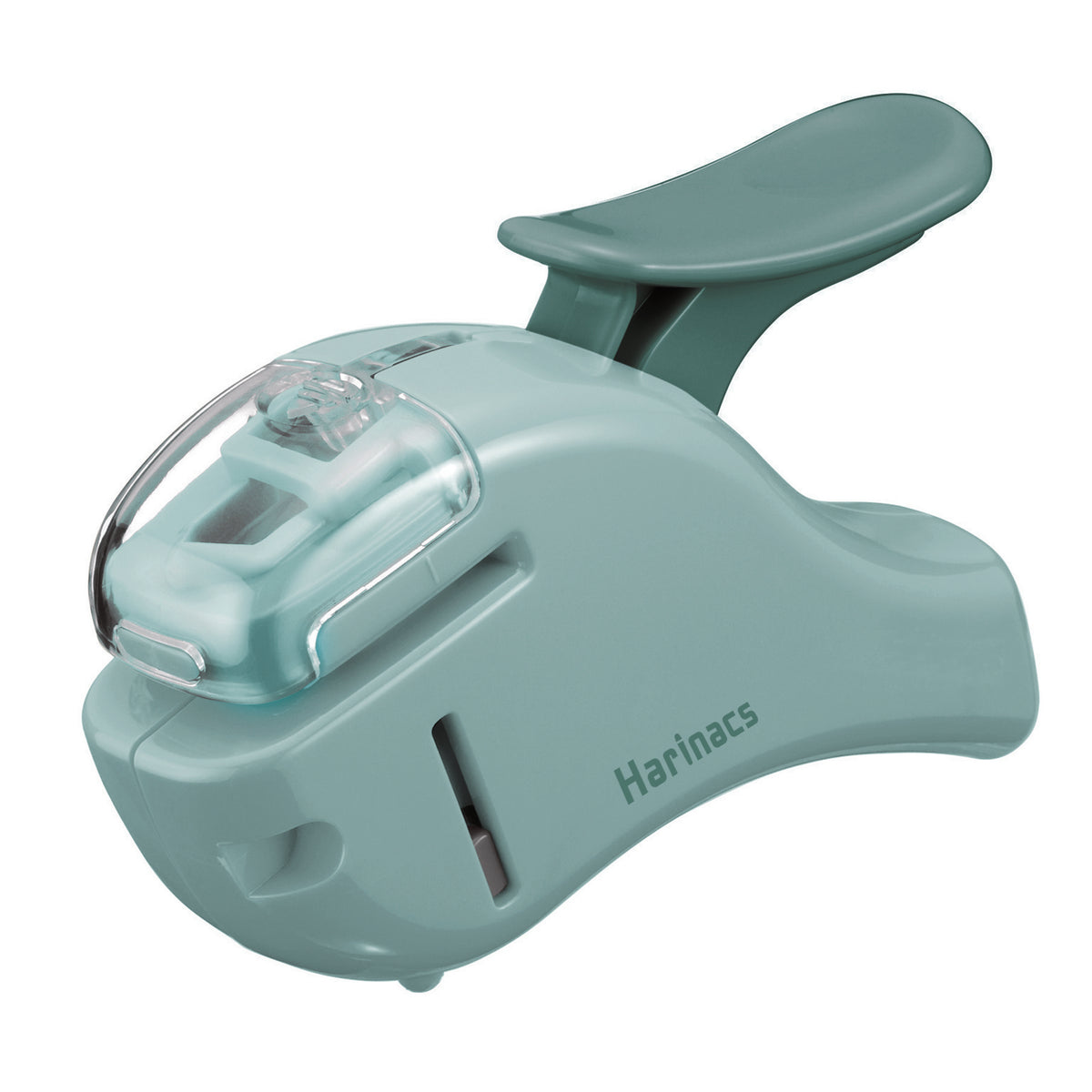 KOKUYO Harinacs Stapleless Stapler, Compact Alpha, blue-green, Heftgerät ohne Heftklammern