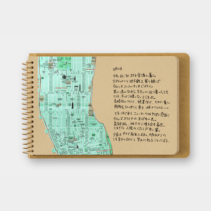 Traveller's Company - SPIRAL RING NOTEBOOK A5 SLIM - DW Kraft Paper (Kopie)