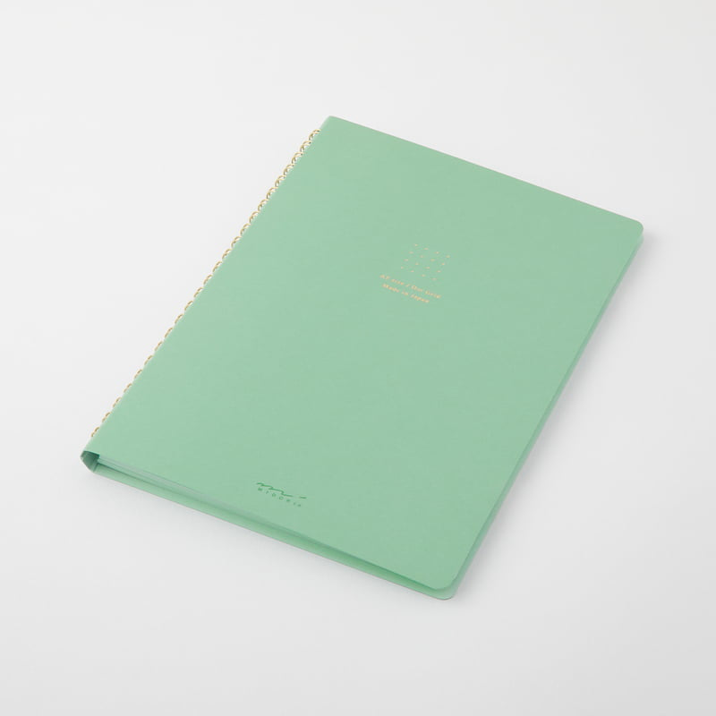 Midori Ring Notebook Color A5 Dot Grid Green