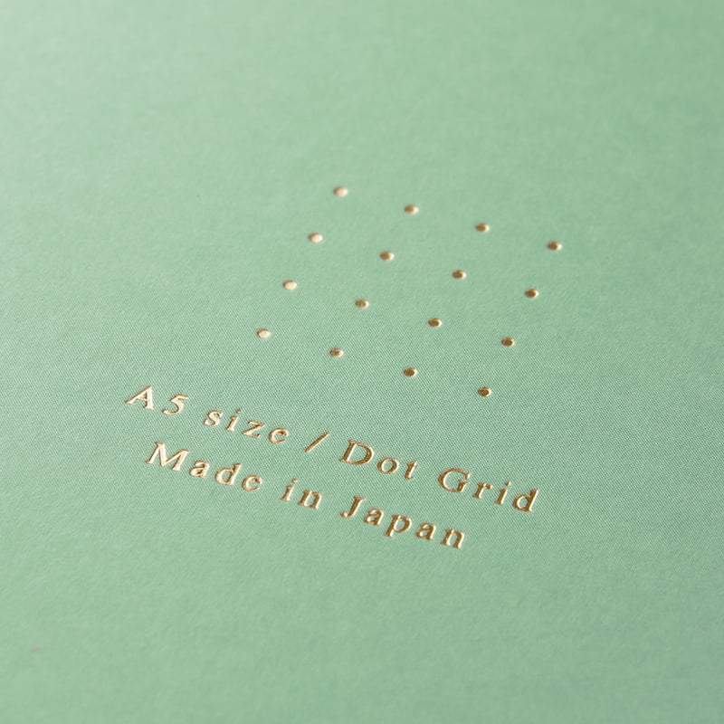 Midori Ring Notebook Color A5 Dot Grid Green