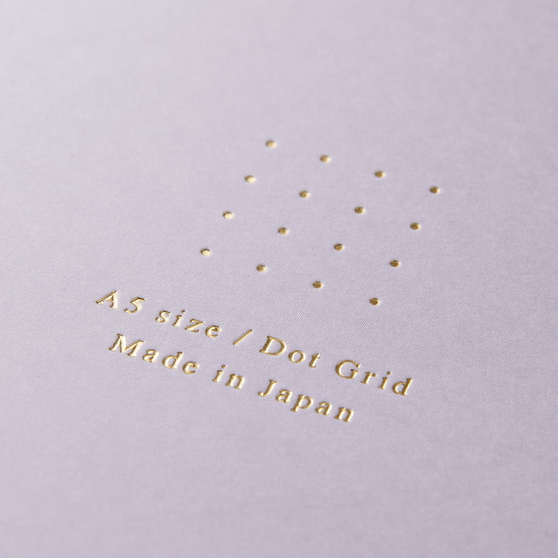 Midori Ring Notebook Color A5 Dot Grid Purple