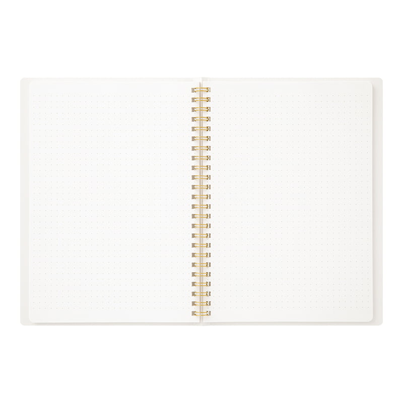 Midori Ring Notebook Color A5 Dot Grid White