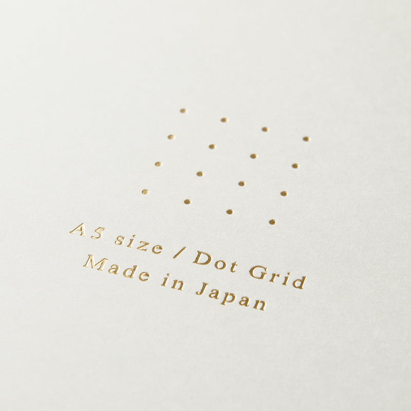 Midori Ring Notebook Color A5 Dot Grid White