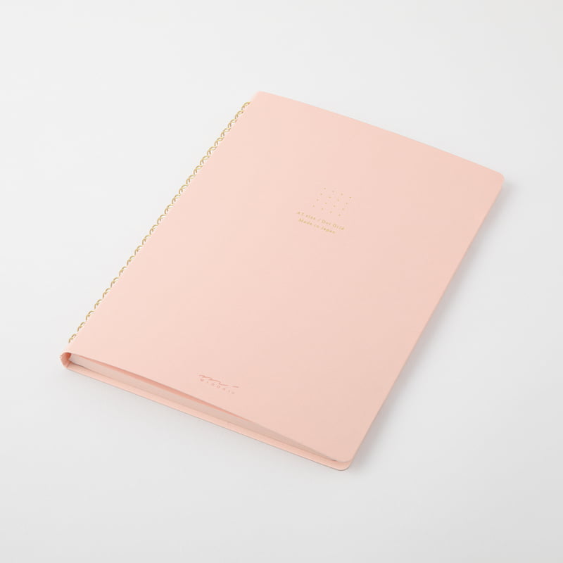 Midori Ring Notebook Color A5 Dot Grid Pink