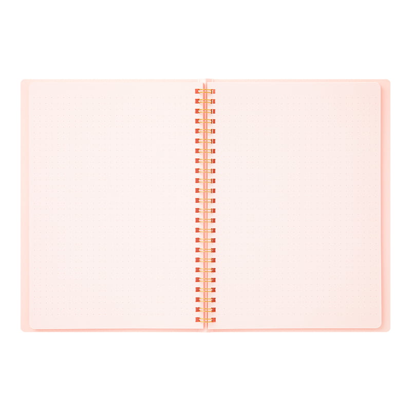Midori Ring Notebook Color A5 Dot Grid Pink