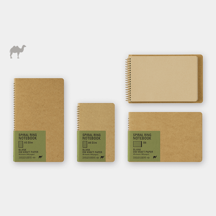 Traveller's Company - SPIRAL RING NOTEBOOK A5 SLIM - DW Kraft Paper (Kopie)