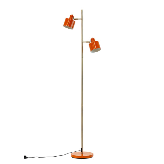 Dyberg Larsen Ocean Stehleuchte in Orange und Messing