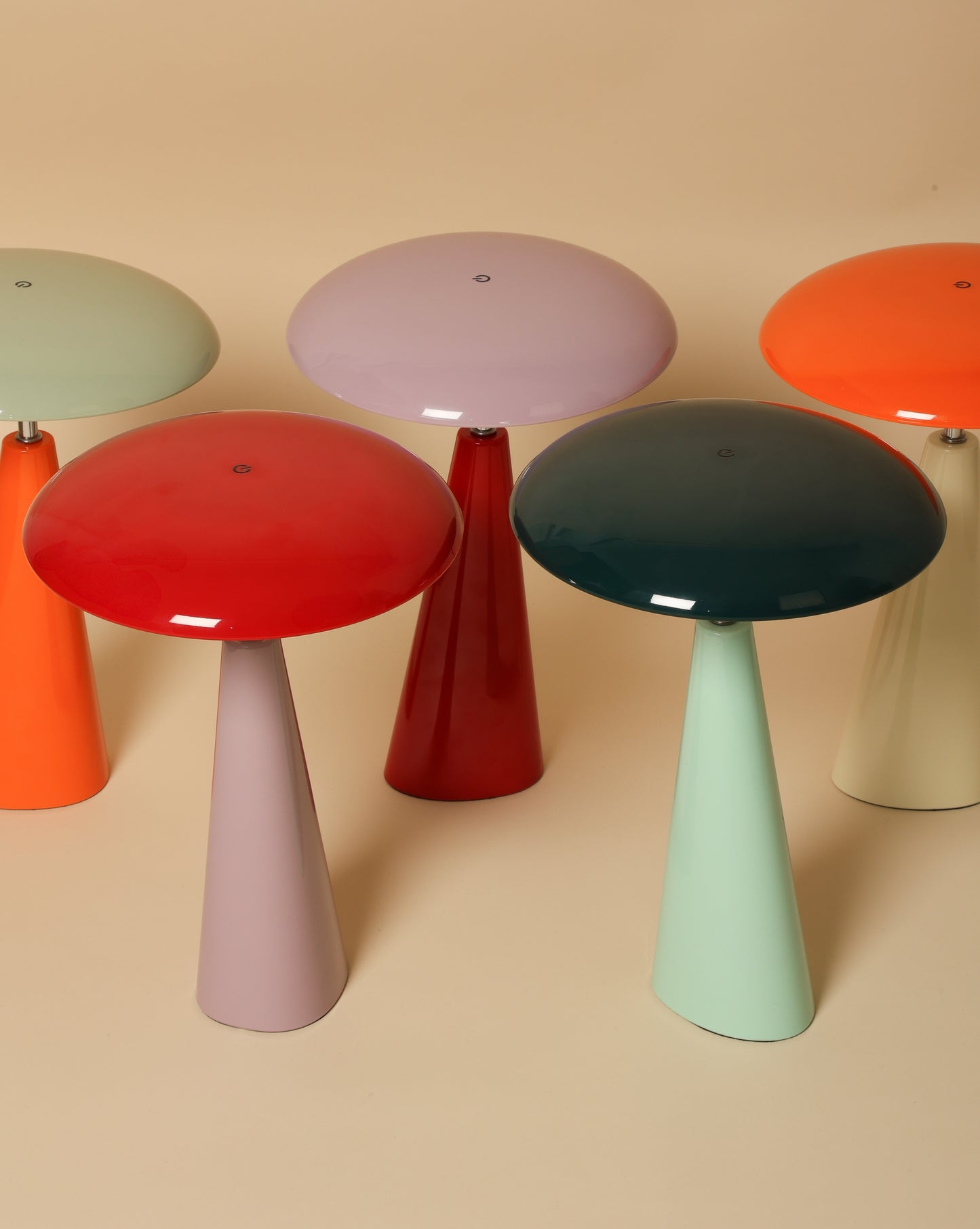 C-Création - Foza Table Lamp with Colored Glass and Retro Style - Orange