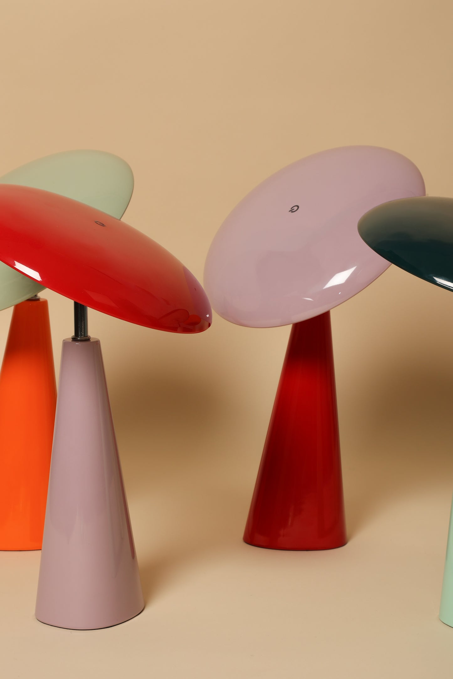 C-Création - Foza Table Lamp with Colored Glass and Retro Style - Orange