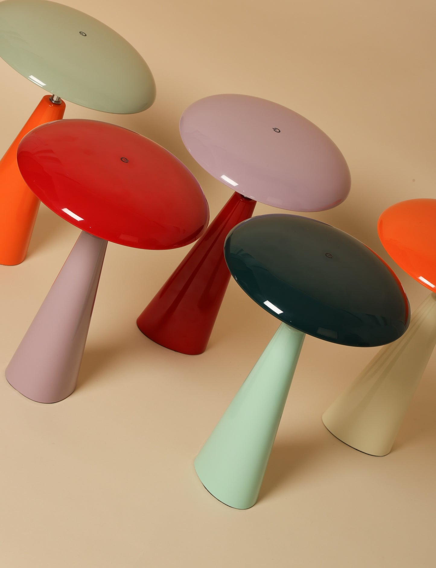 C-Création - Foza Table Lamp with Colored Glass and Retro Style - Orange
