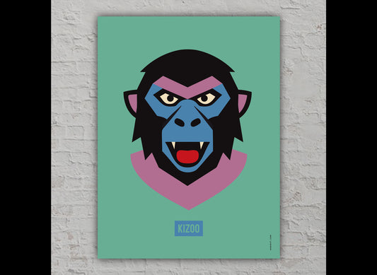 Poster "Wild monkey", Fine Art Print