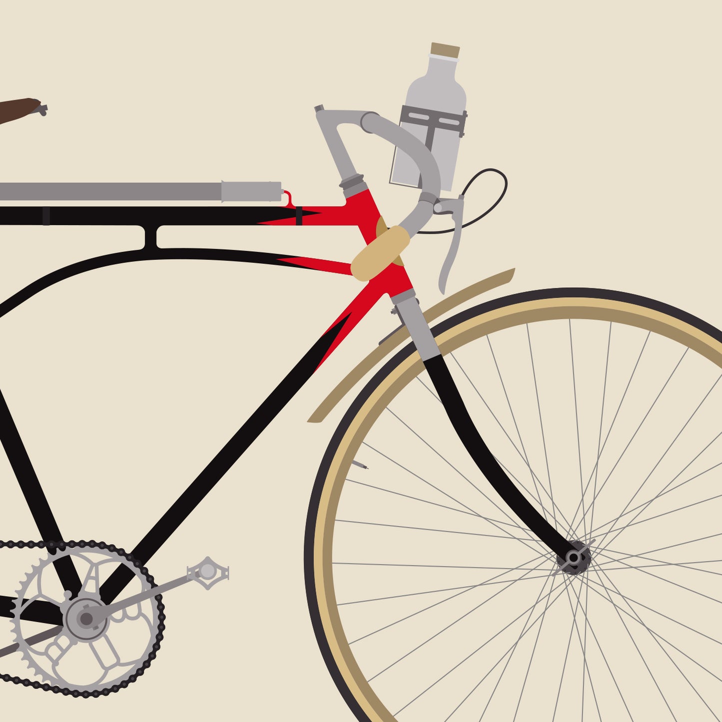 Poster Labor Spécial Course Fahrrad - Courbevoie/France, 1922