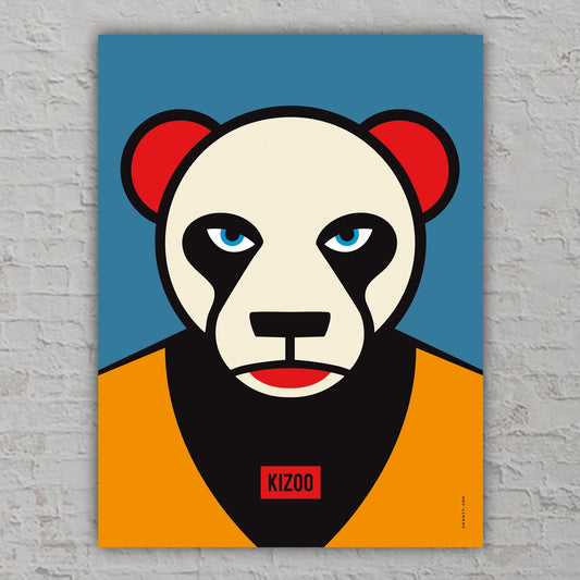 Poster "Panda bear with red ears", Art print