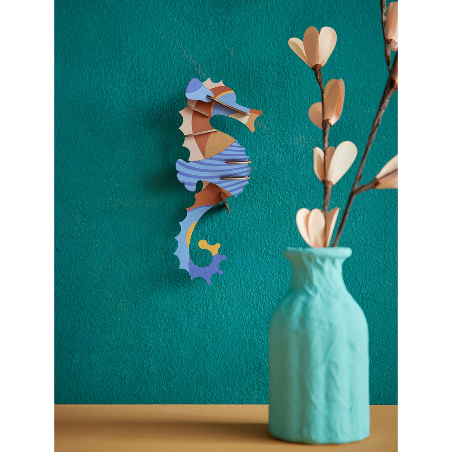 Studio ROOF - Wall Art - Blue Ringlet Seahorse