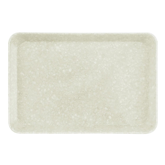Hightide Marbled Melamine Tablett - Ivory