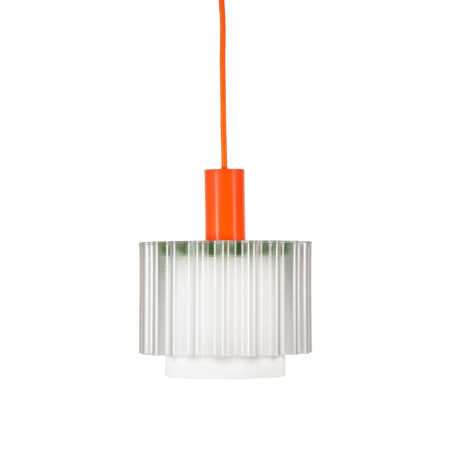 Warren & Laetitia - GIGI LAMP N°4 - Oranges Kabel - Grün/Weiß
