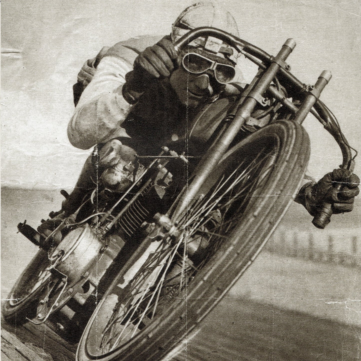 Poster Flying Merkel Board Tracker - Milwaukee/USA, 1910