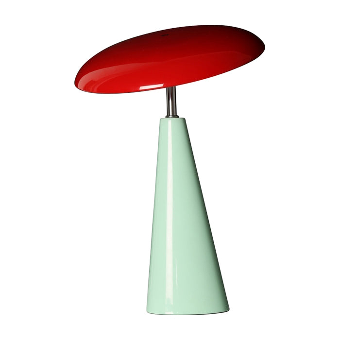 AU MAISON Lampe, The Audrey, hellminze/rot, 33xø23 cm
