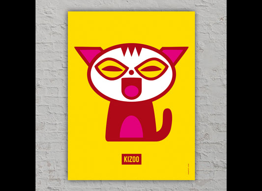 Poster "Cat from Tokyo", Art Print
