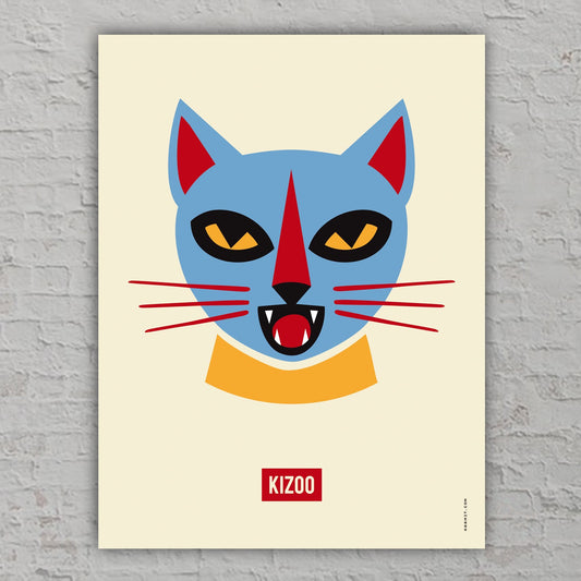 Poster "Blue Cat", Art Print