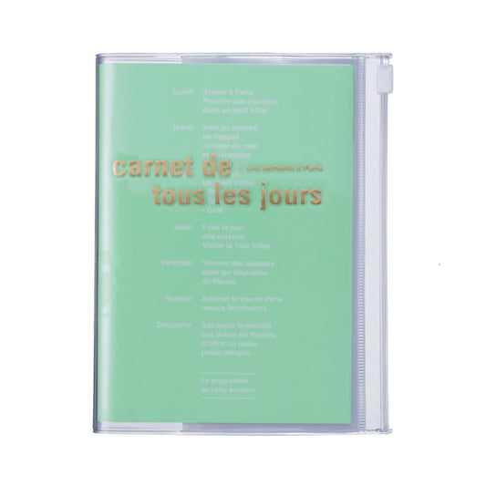 Mark‘s Zipper Notebook A6 DAY'S, Mint