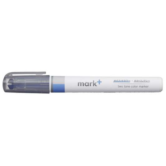 Kokuyo - MARK+ TWO TONE MARKER - Blue/Gray