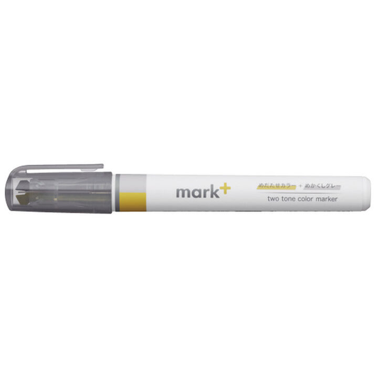 Kokuyo - MARK+ TWO TONE MARKER - Yellow/Gray