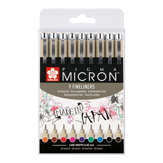 SAKURA Pigma MICRON™ - 9 Fineliners