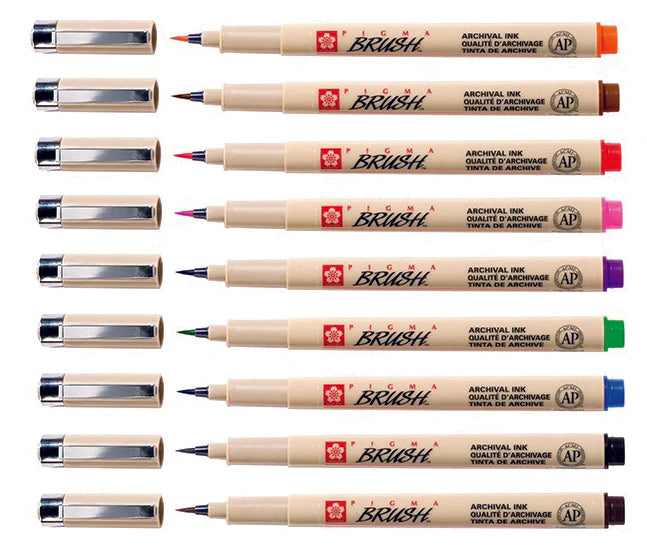 SAKURA Pigma BRUSH™ - 9 Brush Pens