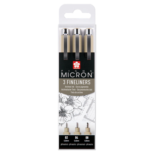 SAKURA Pigma MICRON™ - 3 Fineliners - Black