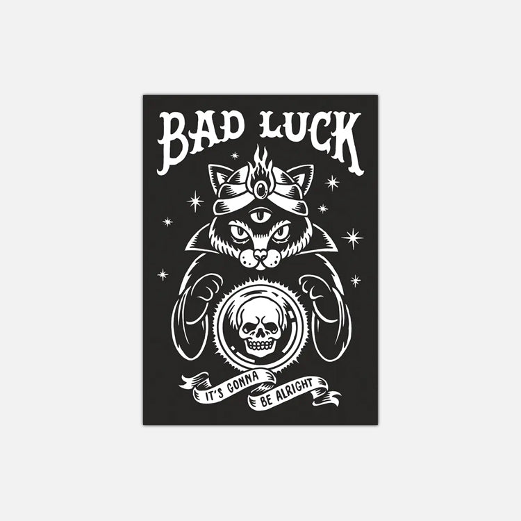 Postkarte Yeaaah! Studio „Bad Luck“, Format A6