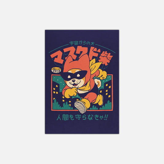 Postkarte Yeaaah! Studio „Masked Shiba“, Format A6