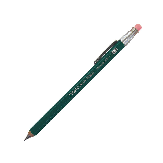 OHTO Wooden Mechanical Mini Pencil WN02 0,5 HB, Green